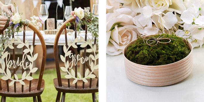 Cajas de madera para decorar tu boda