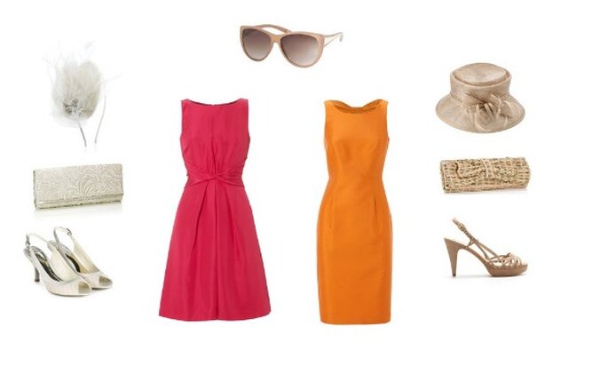 Robes – Hobbs : chapeau & sacs – Accessorize : sandale beige – Zara : chaussures crème