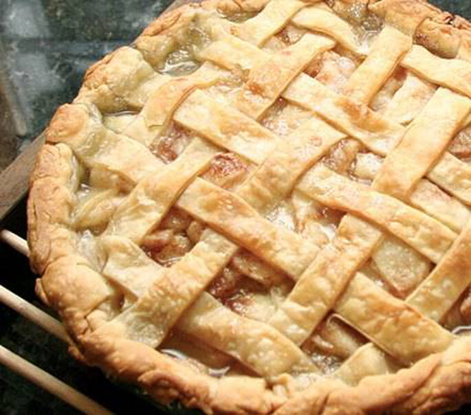 Une tarte aux pommes en centre de table, pourquoi pas ?