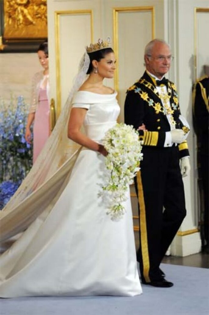 Vestido de novia de Victoria de Suecia