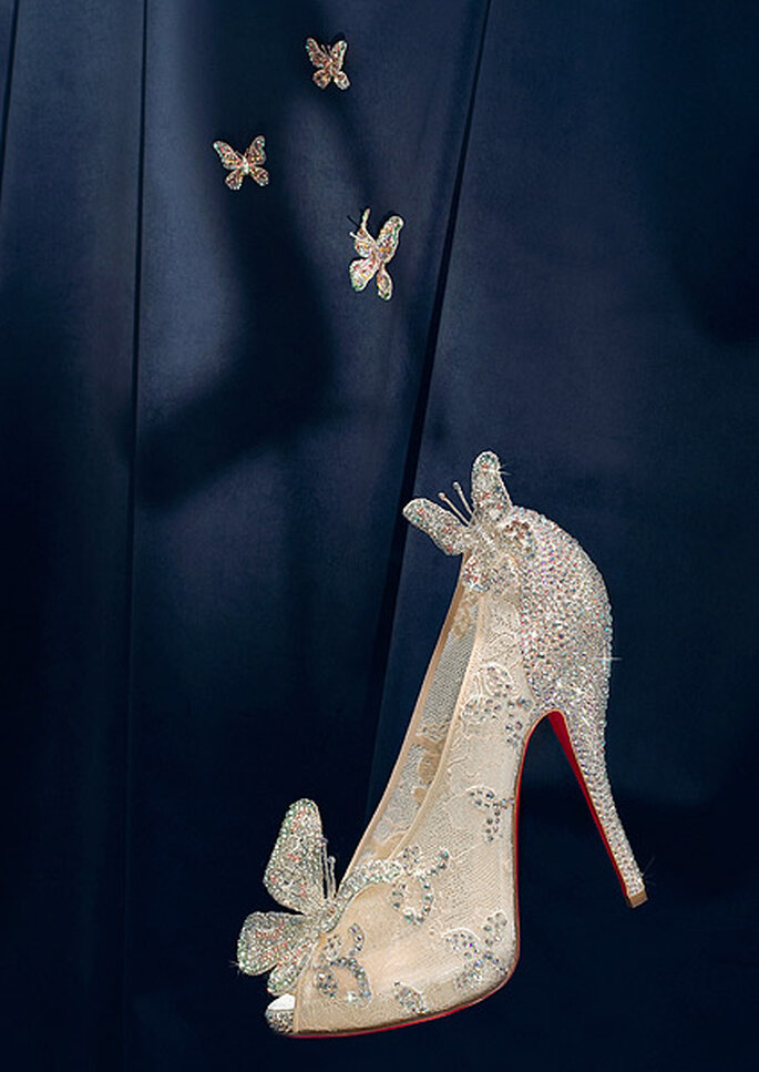 Los zapatos que Christian Louboutin ha creado para Cenicienta. Foto: Disney