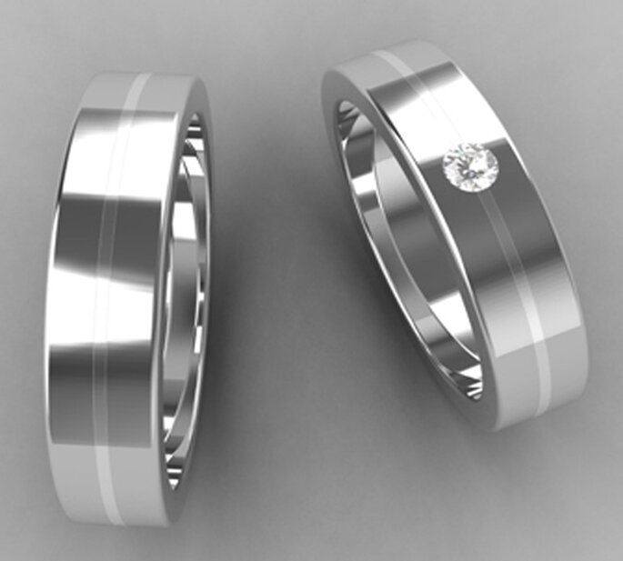 Anillos de acero online para matrimonio