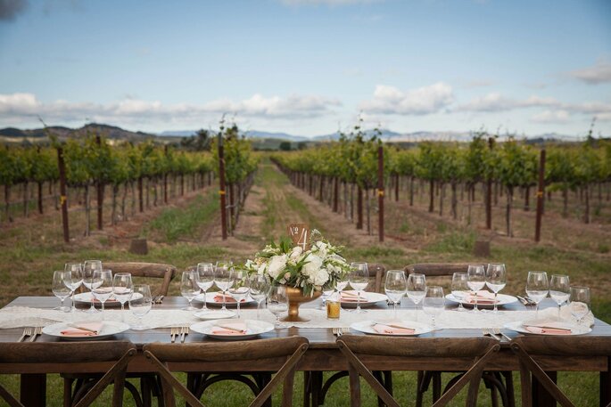 mariage sur le thème du vin