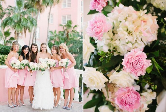 Real Wedding: Una boda en rosa al 100% - Foto Jason Demutiis Photography