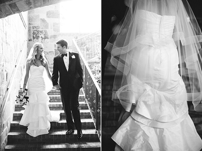 Real Wedding: Una boda romántica con lindos detalles de moños - Foto Josh Elliott