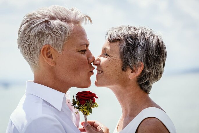 Brautpaar beim Kuss, Perez Prade Photography