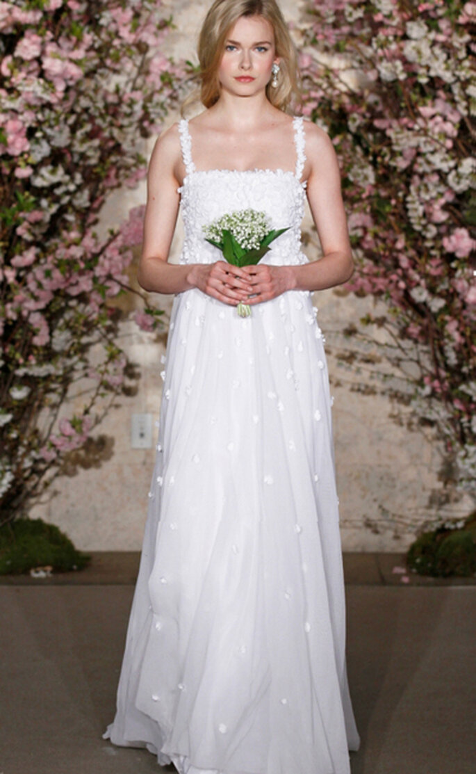 Consejos para elegir tu vestido de boda en verano - Foto Oscar de la Renta