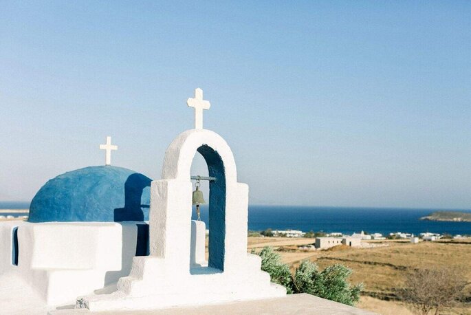 Authentique chapelle grecque dominant la mer Égée - The Secret View