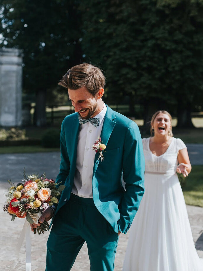 Costume de marié vert - Blandin & Delloye