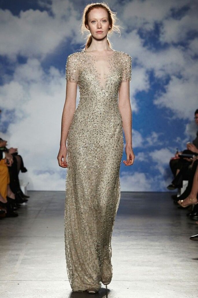 Tendances robes de mariée 2015 avec des bijoux tissés - Jenny Packham