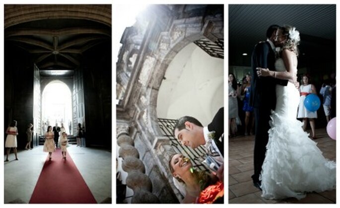 Distintas imágenes de la boda entre Maite y Paco- Fotos: Valentín Gámiz