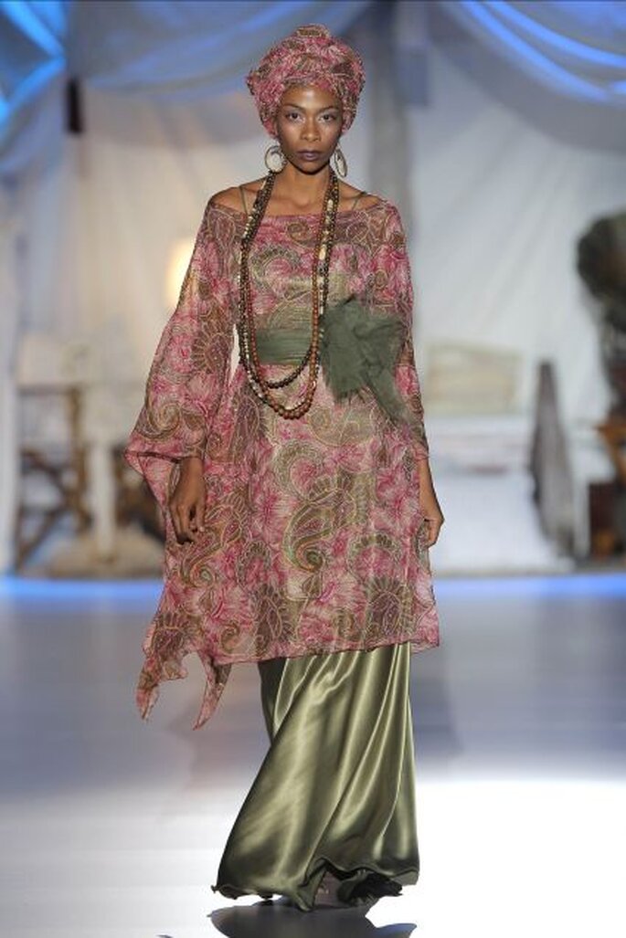 Le glamour de la savane africaine inspire aussi les robes de soirée de la collection Inmaculada García 2014