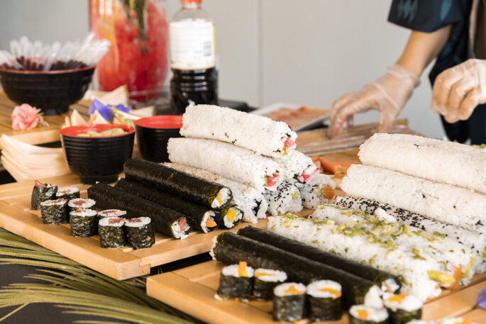 Barras de sushi - Uemura catering bodas Madrid