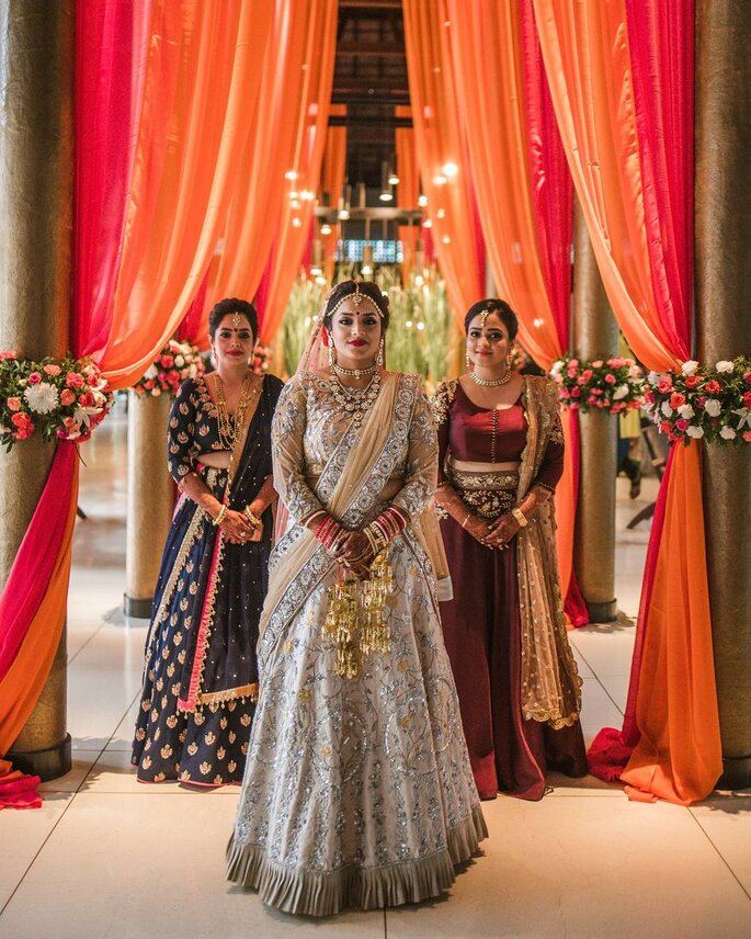 7 Unique Ivory Lehengas We Spotted On Real Brides