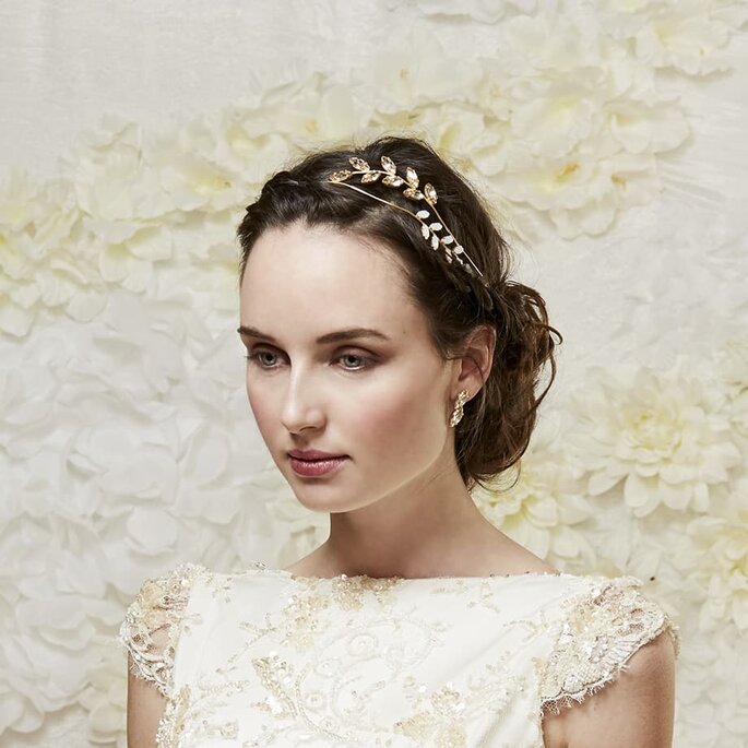 acconciature sposa con diadema