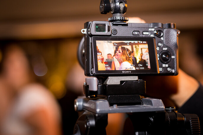 câmera de filmagem casamento