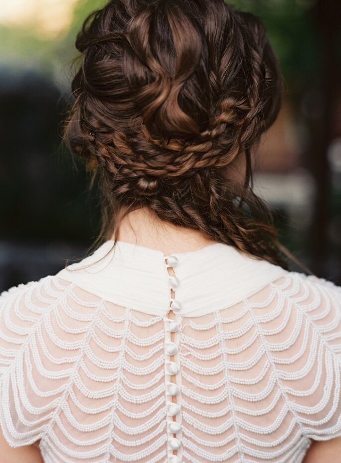 Trenzas en tu peinado de novia 2015 - Foto Corinne Krogh