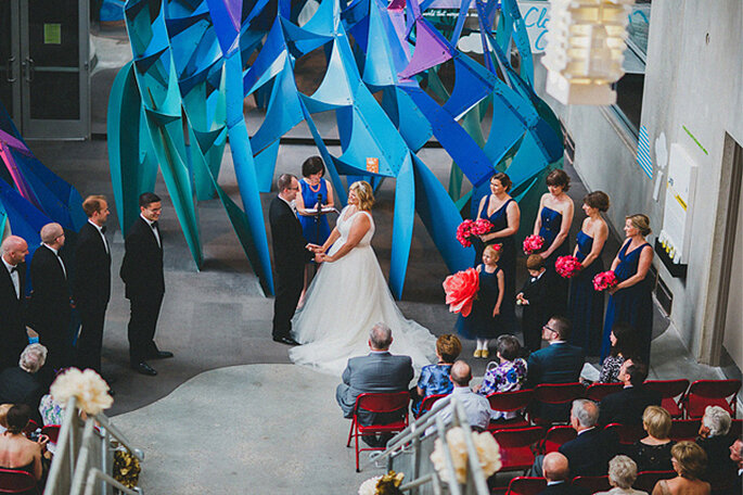 Boda en un museo. Foto: Chadwick & Jenika Gantes para Studio Castillero