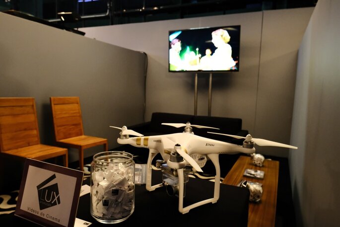 Drone da Lux Produção fez sucesso em evento. Foto: Namour Filho