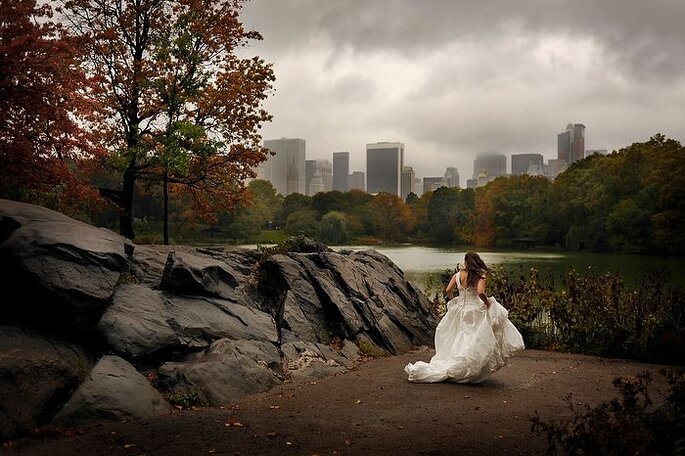¿Te imaginas un trash the dress en Central Park? Foto de Daniel Aguilar