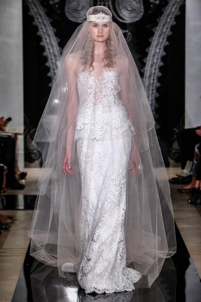 Vestido de novia Reem Acra primavera 2014 - Foto Reem Acra Facebook