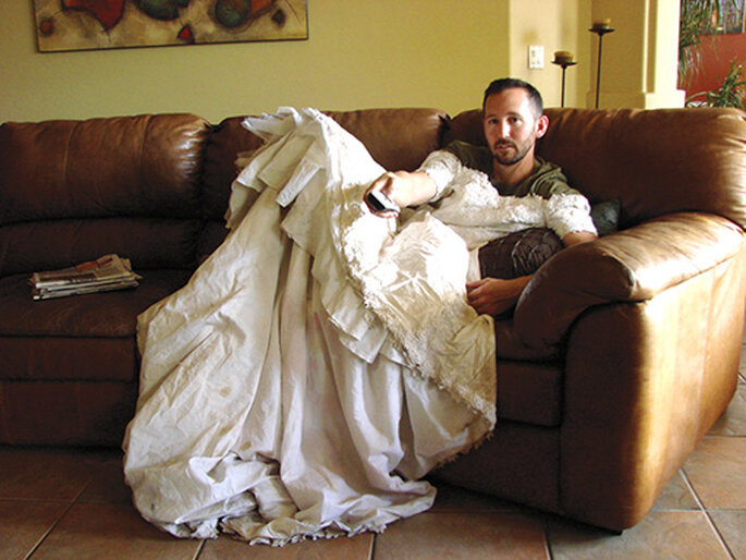 El autor utilizó su propio blog como terapia. Foto: My ex-wife's wedding dress.