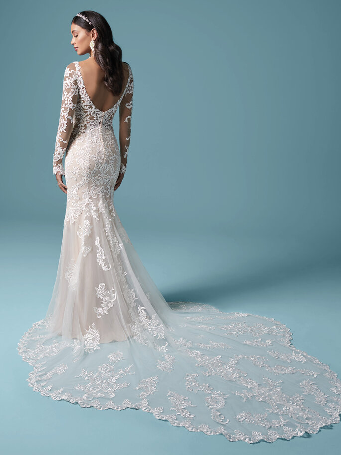 Brautkleid mit Spitze und Schleppe Maggie Sottero Brautkleid-Kollektion Herbst 2020