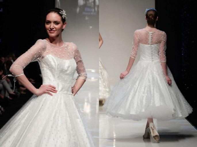 Vestido de novia Sylvie de Blue Bridalwear 2014. Pasarela de la White Gallery 2013. Foto: www.bluebridalwear.co.uk