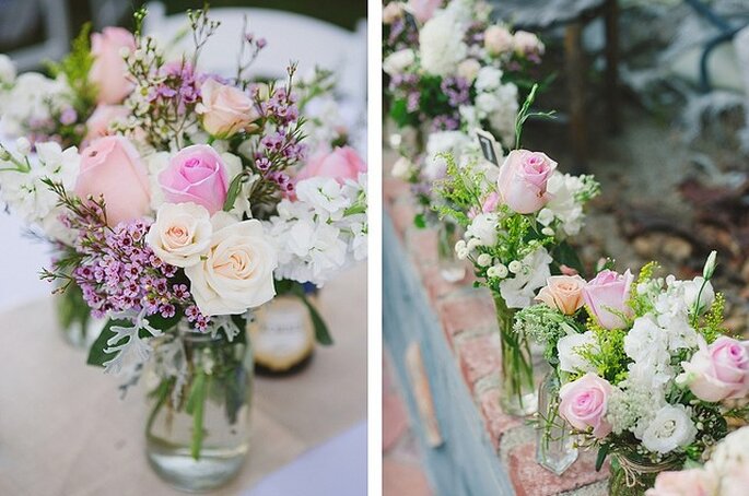 Flores en colores pasteles. Foto: Closer to Love Photographs