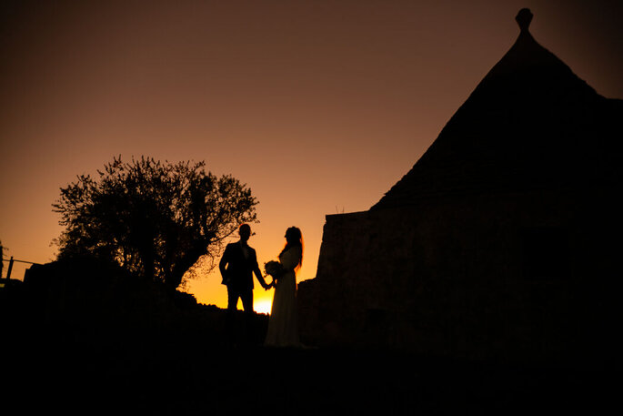 Sposi al tramonto