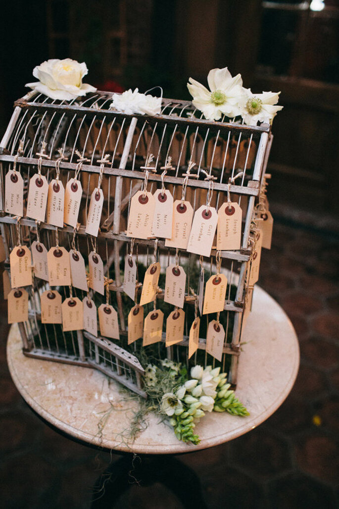Ideas para la marcación de mesas en tu boda