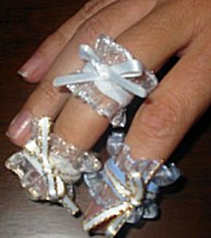Mini liga de anillo para recuerdo de boda