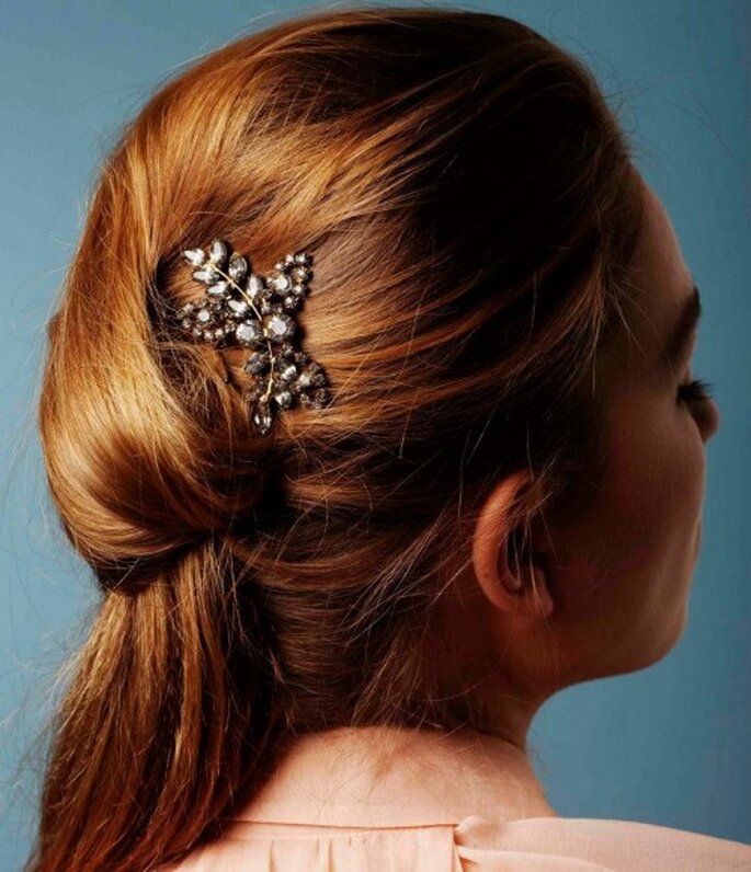 Accesorios para un peinado de novia DIY - Foto Jennifer Behr Facebook