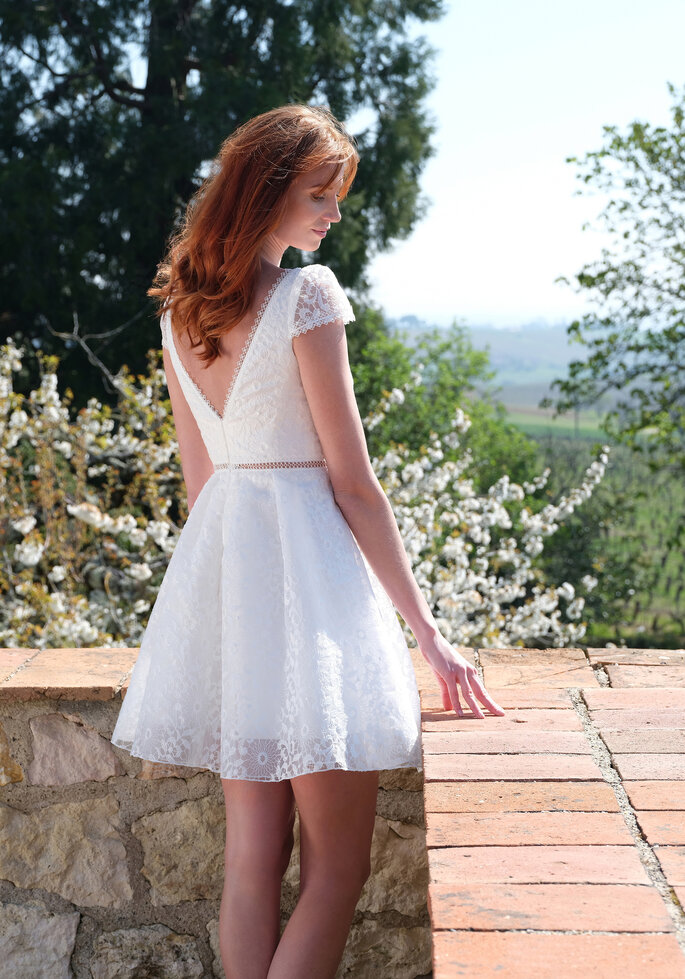 Robe courte de mariage