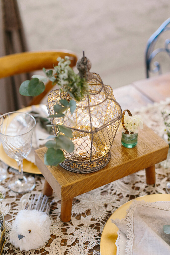 Decoração com luzinhas para casamento