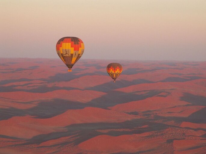 Voyage de noces en Namibie avec vol en montgolfière