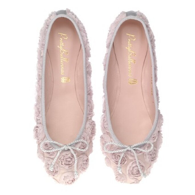 Gloria pink flowery textile - Pretty Ballerinas