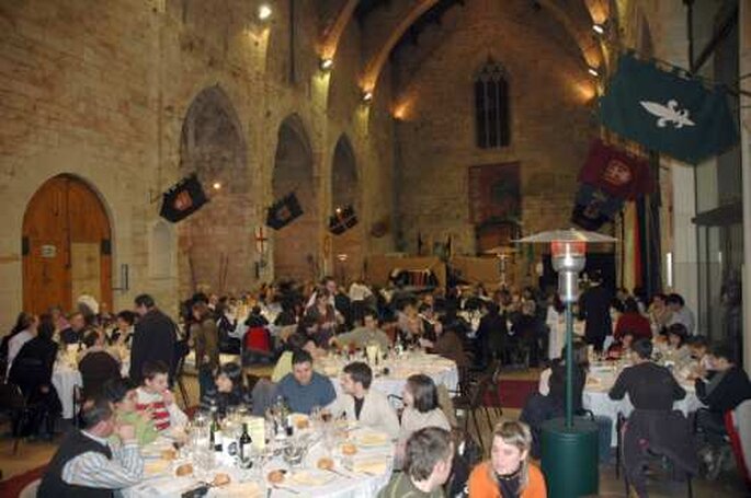 Cena de una boda medieval