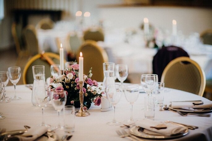 Table décorée pour un mariage