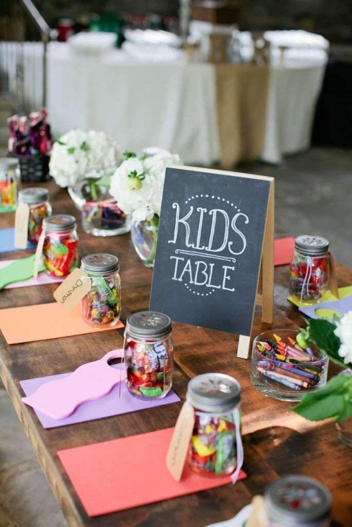 Guardia Adulto como el desayuno Cómo decorar la mesa de los niños en la boda en 5 pasos