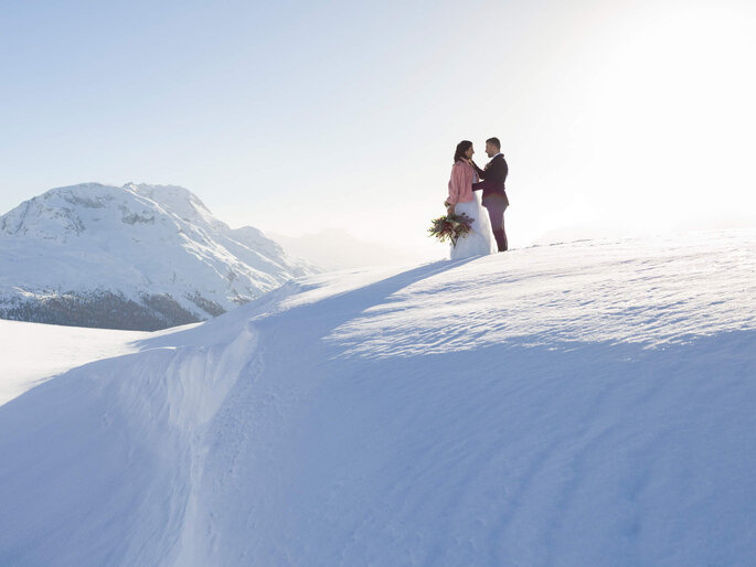 Winterhochzeit in Engadin, St. Moritz