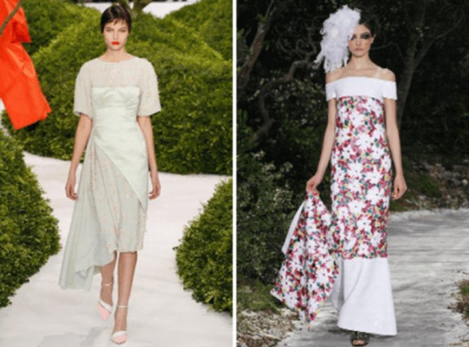Vestidos con detalles de flores estampadas en tendencia para vestidos de fiesta - Foto Dior 