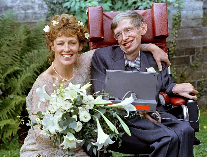 Courtesy: Cordon Press: Elaine Mason and Stephen Hawking On Their Wedding
