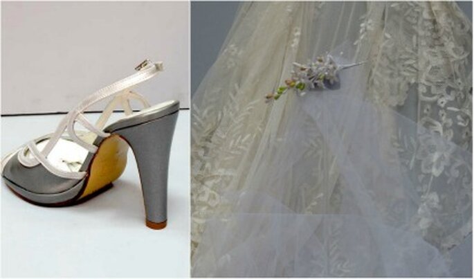 También puedes encontrar zapatos de novia a medida y velos - Charo Agruña