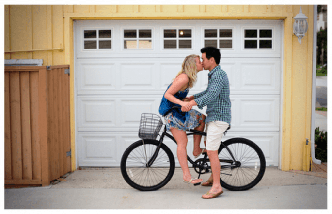 Une promenade romantique en bicyclette - Photo Kate Noelle Photography