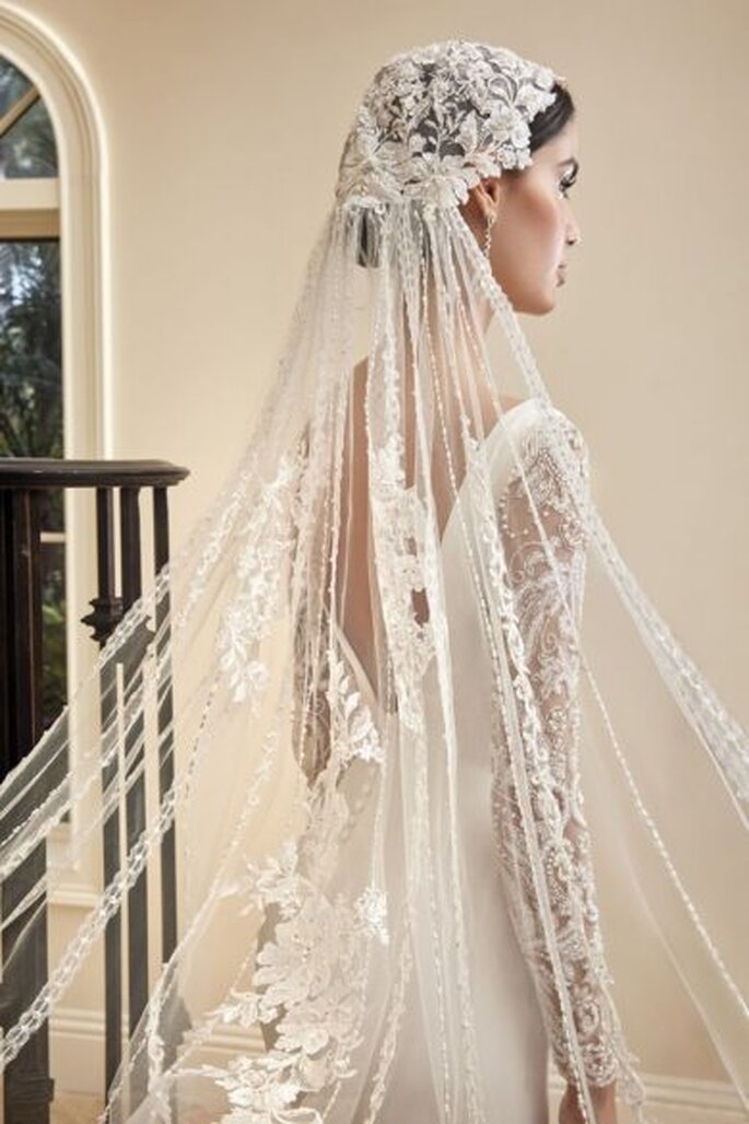 Los modelos y diseños más utilizados de velos de novia - Las Hilanderas