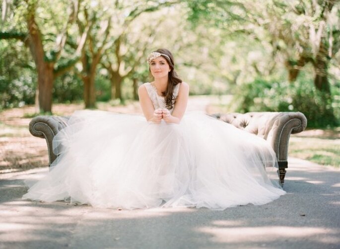 Inspiración para novia basada en el charlestón - Foto Lauren Jonas