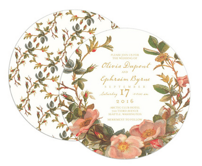 Invitaciones de boda estilo vintage de Claire Pettibone - Foto Wedding Paper Divas