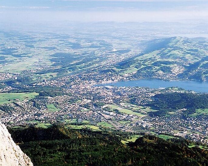 Ein Blick über Luzern. Photo: Roland Zumbühl