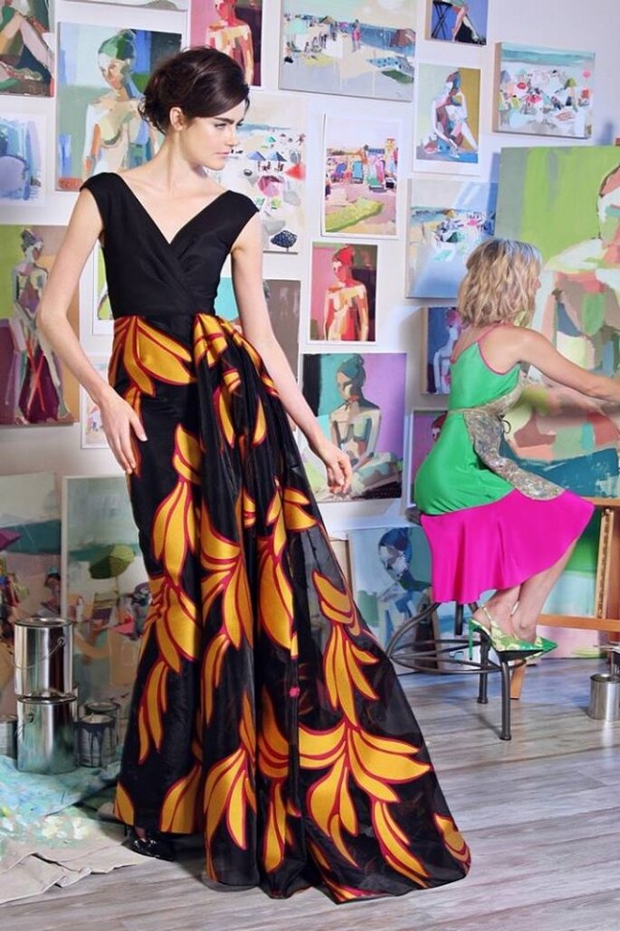 Vestidos de fiesta multicolores en la colección Crucero 2015 - Foto Christian Siriano